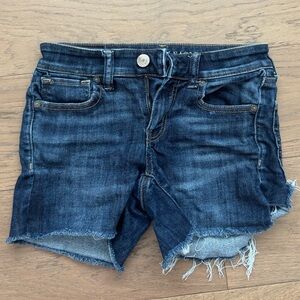 American Eagle Outfitters Deep Blue Denim Shorts low rise